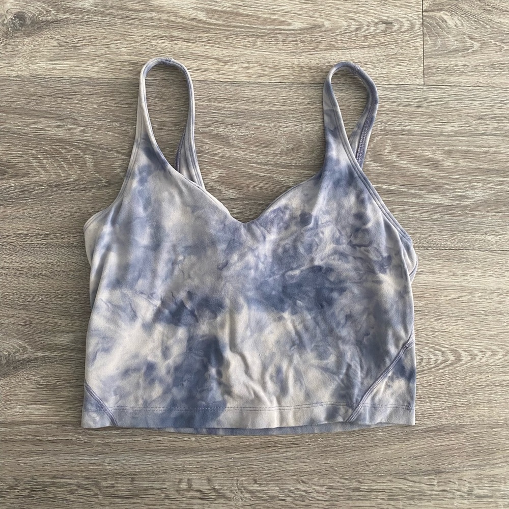 Lululemon Align tank iced iris diamond dye Sz 6